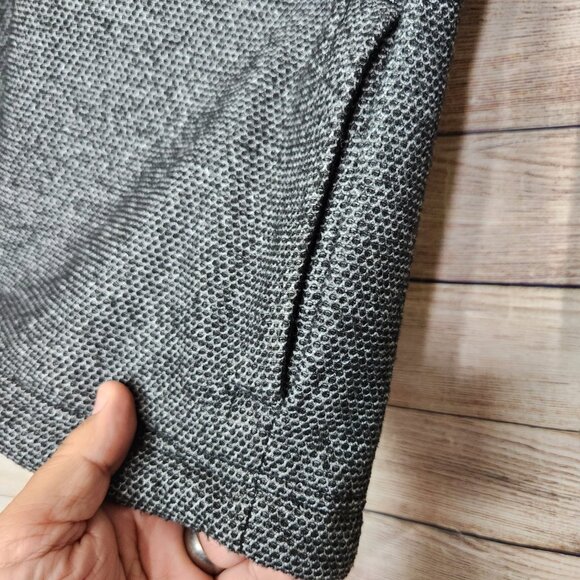 Orvis Sherpa Fleece Lined Tweed Gray 1/4 Zip Pullover Sweater Jacket Men's Small - Picture 5 of 16